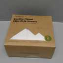 2-Pack Mini Crib Sheets Fitted - 38x26 Pack N Play Sheets for Pack and Play Mattress, Organic Cotton, Soft & Breathable Playard Bedding, Neutral Mini Toddler Bed Cover for Boys, Girls (Soft White)