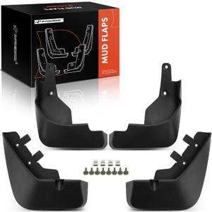 A-Premium Set of 4PCS Mud Flaps Splash Guards Mudguards Mudflaps with Hardware Kits Accessory Compatible with Nissan Rogue 2024-2025 Sport Utility, Front and Rear(Driver and Passenger Side)
