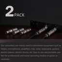 2 x 3Pin XLR Male to Male,XLR Female to Female,XLR Male to Female Adapter for DMX Audio Microphone Mic Extension Changer Coupler XLR Splitter (XLR Female to XLR Female(D1048))