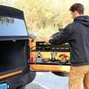 Double Layer Tailgate Table, Compatible with Ford Bronco 2/4 Door 2021-2025 | Bronco Accessories, Rear Door Foldable Double-layer Cargo Shelf Camping Storage Shelf Molle Panel