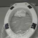 Carex Toilet Seat Riser, Round Raised Toilet Seat Adds 3.5 inches to Toilet Height, for Assistance Bending or Sitting, 300 Pound Weight Capacity Toilet Riser