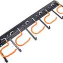 DOITOOL Garage Tool Hanger Set Wall Organizer Sturdy Plastic Backboard for Storage of Shovels Rakes Brooms Random Color, Pack of 4
