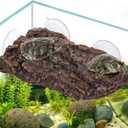 ZENFUN Turtle Basking Platform, Fish Tank Aquarium Tortoise Climbing Platform with 3 Suction Cups, Baby Tortoise Resting Terrace, Climbing Ramp Shale Reptiles Dock for Terrapins, Frogs