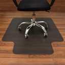 AiBOB Office Chair Mat for Hardwood Floor, 36 X 48 inches, Hard Floor Chair Mats Under Computer Desk, Easy Glide for Rolling Chairs, No Curling
