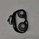 Portable Neck Fan, 2600mAh Battery Operated Ultra Quiet Hands Free USB Fan with Strong Wind, 360 Adjustable High Flexibility Wearable Personal Fan for Home Office Outdoor Travel (Black)