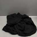 Smiry Waterproof Seat Covers for Dining Room Chairs Set of 6, Stretch Jacquard Removable Washable Chair Seat Slipcovers Protector, No Rear Covers, Black