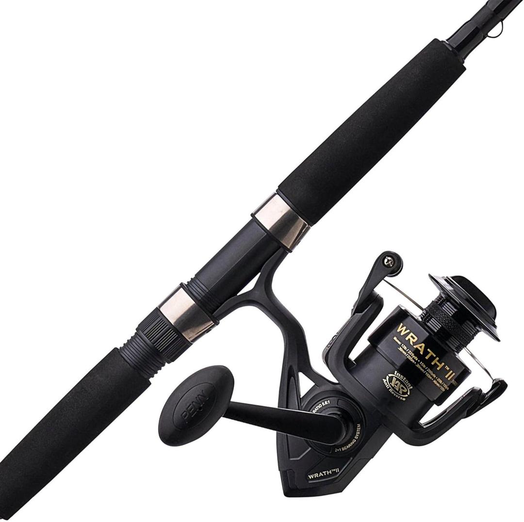 Penn Wrath II Spinning Reel and Fishing Rod Combo, 5000 Size Reel - 8' - Medium Heavy - 2pc