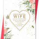 4 x Happy Wife Birthday Card from Husband, Best Birthday Gift Ideas for Her, Funny Birthday Gifts for Wife