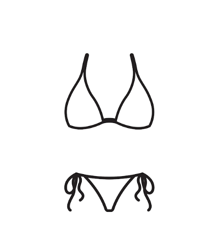 Women's White Triangle Bikini Set – Adjustable Halter Top & Thong Bottom – Swimwear, Perfect for Tanning, Beachwear, Pool Parties, or Vacations,Size S,  White 