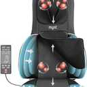 Mynt FSA Eligible HSA Approved Shiatsu Neck and Back Massager for Chair with 10 Deep Kneading Nodes, 2D & 3D Adjustable Back Massage with Heat, Portable Massage Chair Pad with Cover