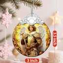 Religious Christmas Ornaments - Archangel Michael Ornament | Christmas Tree Ornament | Xmas Tree Decor - Spiritual Guardian Gift, Holiday Keepsake, Gift Ideas & Holiday Present (3014-baby Ceramic-14)