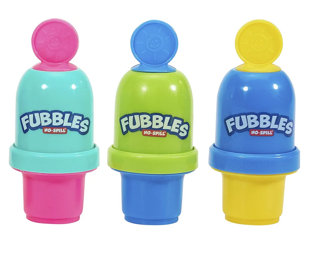 Little Kids Fubbles No-Spill Mini Bubble Tumbler (3 Pack), Multi (99630)