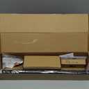 Black Curtain Rods 32 to 58 Inches (2.6-4.8ft), USFOOK 7/8 Inch Telescoping Splicing Drapery Rods for Windows 20 to 54 Inch, Decorative Translucent Finials