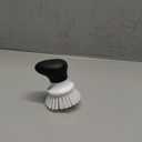 MR.SIGA Dish Scrub Brush, Palm Brush Dish Scrubber with Ergonomic Grip, Kitchen Brushes for Dishes, White, Pack of 2