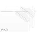 2 Pack 24x36 Inch Acrylic Sheet 1/8" Thick, Cast Acrylic Sheet, Clear Plexiglass Sheets, for Craft Projects, Display Cases, Signs, Photo Frame2, Clear, (24"36'' 3mm)