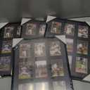 Baseball Card Display Frame for 9 Standard Cards, 4 Pack, UV Protection, Black Pasted Double Mats, Sports Card Collector Wall Display, Holder for Trading Card Basketball Football Hockey Cards