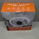 Socket Ceiling Fan Light,Bulb Socket Fan with Remote,Dimmable E26 Base Ceiling Fans with Lights for Bedroom,Screw in Fan and Light Combo,Mini Small Ceiling Fan with Light,Recessed Light Fan Lamp (White)