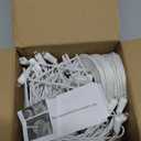 SUNSGNE 8.5Ft Cute White Lantern String Lights, 10 Mini LED Oriental Style White Lanterns Plug in Home & Garden Decorative Lights for Indoor Outdoor Patio Party Wedding Bedroom Bistro Bar