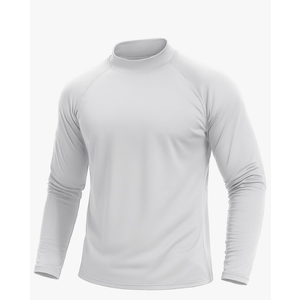 TACVASEN Mens Thermal Fleece Shirt Mock Turtle Neck Base Layer Long Sleeve Athletic Warm Undershirt Winter Running Tops Size M