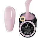 50g Builder Gel for Nails, Long-Lasting Soak-Off Nail Extension Gel for Beginners & DIY Home Salon Manicure(YMH14-Light Nude)