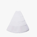 ZLQQ Women's 4-Hoop Petticoat Crinoline Underskirt for Wedding Ball Gown Tutu Tulle Slips Skirt