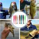 3 x Fishing Soft Plastic Lures 20pcs 3" Paddle Tail Lures for Freshwater and Saltwater Bass Lures (red)