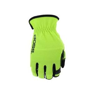 BOSS Men's Task 3-Pack High Performance Synthetic Leather Palm Work Gloves, High Dexterity, Knuckle Padding, Comfort, Abrasion Resistant, , Red, Yellow, Large, (B52021-L3P)
