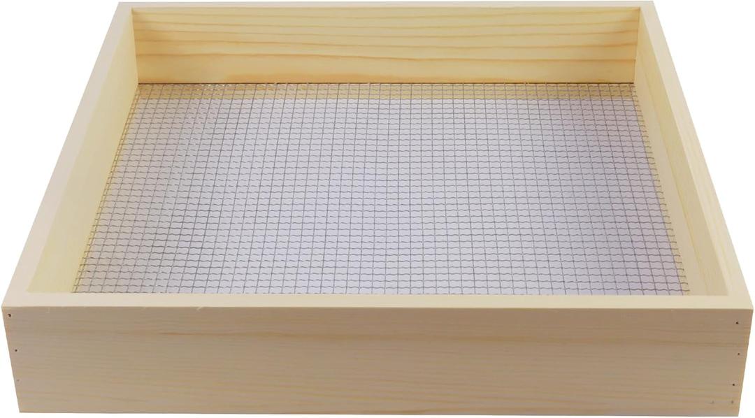 Soil Sifter For Garden, Wooden Sifter For Gardening Multi-Purpose Soil Screen Wood Dirt Sifter Hand Held Cedar Garden Sifter For Compost,Plant Flowers Sifter For Compost, Dirt And Potting Soil