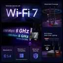 TP-Link WiFi 7 BE9300 PCIe WiFi Card for Desktop PC(Archer TBE550E), Tri-Band Wireless Adapter, Bluetooth 5.4, Multicolor Status LED, Supports AMD/Intel Motherboard, Not Compatible with Windows 10