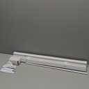 Living Accents 5043797 Vinyl 1 in. Mini-Blinds 71 x 72 in. White Cordless