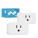 New One Zwave Plug 2 Pack, 800 Series Z-Wave Smart Plug, Zwave Outlet S2, Z Wave Extender, Z-Wave Hub Required, Compatible with Hubitat, SmartThings, Vera, Wink, Fibaro, Homeseer, 2GIG, Alarm