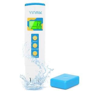 TDS Meter for Drinking Water, Water PPM Meter, EC TDS Tester for RO/RI System, Tap Water, Filtered Water, YINMIK Water Quality Tester with 6 Modes: PPM 500, PPM 700, S/cm, mS/cm, Temp(/)