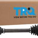 TRQ Front Driver Side CV Axle Assembly Compatible with 2017-2022 Chevrolet Malibu Premier