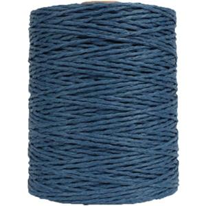 Natural Cotton Raffia Yarn Navy Blue Summer Sun Hat, Beach Bag Crochet Yarn, Rayon Knitting Materials - 280 Meters/306 Yards