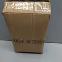 GMOEGEFT Christmas Tree Skirt 48 Inches Brown Plush Faux Fur for Slim Pencil Tree Xmas Holiday Decorations Ornaments