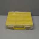 Douorgan Toy Storage Organizer for Lego Stackable Organizer Bins Portable Organizer Containers Storage Box Plastic Case for Bead Bracelet Making DIY Jewelry Nail Charms (Yellow)