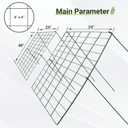 Cucumber Trellis for Garden - 4 Pack, 48" L x 24" W Garden Trellis for Climbing Plants Outdoor with Support Structures, A Frame Trellis for Climbing Vegetables Peas, Vine, Bean
