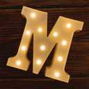 MUMUXI Marquee Light Up Letters | Large Light Up Numbers | Battery Powered and Bright with Every Letter of The Alphabet | for Wedding, Birthday, Party, Celebration, Christmas or Home Decoration (M)