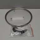 8 Inch Tempered Glass Lid for Lodge 8" Cast Iron Skillets & 2QT Dutch Ovens -Stainless Steel Handle and Rim (8 INCH LID)