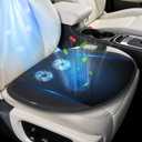 Cooling Car Seat Cover, Ventilated Cooled Seat Cover for Car, Seat Cooling Pad with 3 Adjustable Speeds, USB Plug, Universal Fit for Trucks & SUVs, Breathable Mesh, Home Office Use