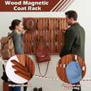 Weysat Piano Coat Rack with 51 Hooks 24 x 30'' Large Coat Rack Wall Mount