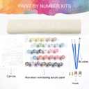 2 x FILASLFT Paint by Numbers for Adults,Adult Paint by Number Kits on Canvas DIY Oil Paint by Numbers Painting Gift Home Decoration for Living Room