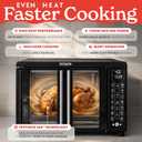 Gourmia Toaster Oven - 6-Slice Capacity, Digital Display, Black