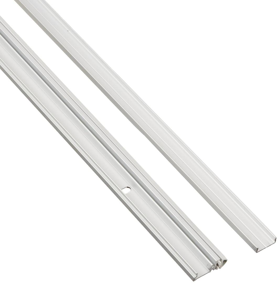 Pemko Snap Cover Perimeter Gasketing with Concealed Fasteners, Clear Anodized Aluminum with Gray PemkoPrene insert, 0.375" W x 0.973" H x 48" L