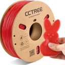 CCTREE TPU Filament 1.75mm, High Speed&High Elasticity, Shore 95A Flexible 3D Printer Filament, 1KG (2.2lbs) Spool, Dimensional Accuracy 0.03mm, Fits Most FDM Printers, Red