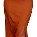 PRETTYGARDEN Women's Summer One Shoulder Long Formal Dresses Sleeveless Ruched Bodycon Wedding Guest Slit Maxi Dress (XL)