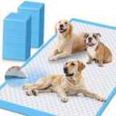 Iweepet Upgraded XXXXL 31 X47 40 Counts Thicken Super Absorbent & Leak-Proof 6 Layers Puppy Pads , Disposable Potty Pads Dog Pee Pads Extra Large for Puppy, Surgery, Older, Cats, Rabbits
