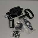 Swinging Shed Door Latch, Barn Door Latch for Interior & Exterior, Heavy Duty Gate Door Latch Shed Door Handle, Double Sided Gate Latch for Wooden Fence, Shed Door, Vinyl, Metal Gates