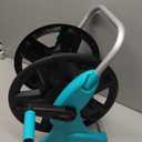 Garden Hose Reel Cart,Hose Holder Up to 50-100 Feet of 5/8" Hose,Wall Mounted Water Hose Reel,Portable Hose Reels for Outside Car Washing, Watering