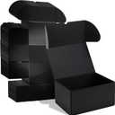 ZBEIVAN 10x7x5 Black Shipping Boxes Set of 20 Corrugated Cardboard Mailer Boxes for Packaging Small Business Mailing Gifts